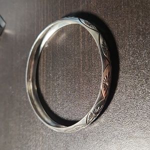 Sterling silver vintage bangle